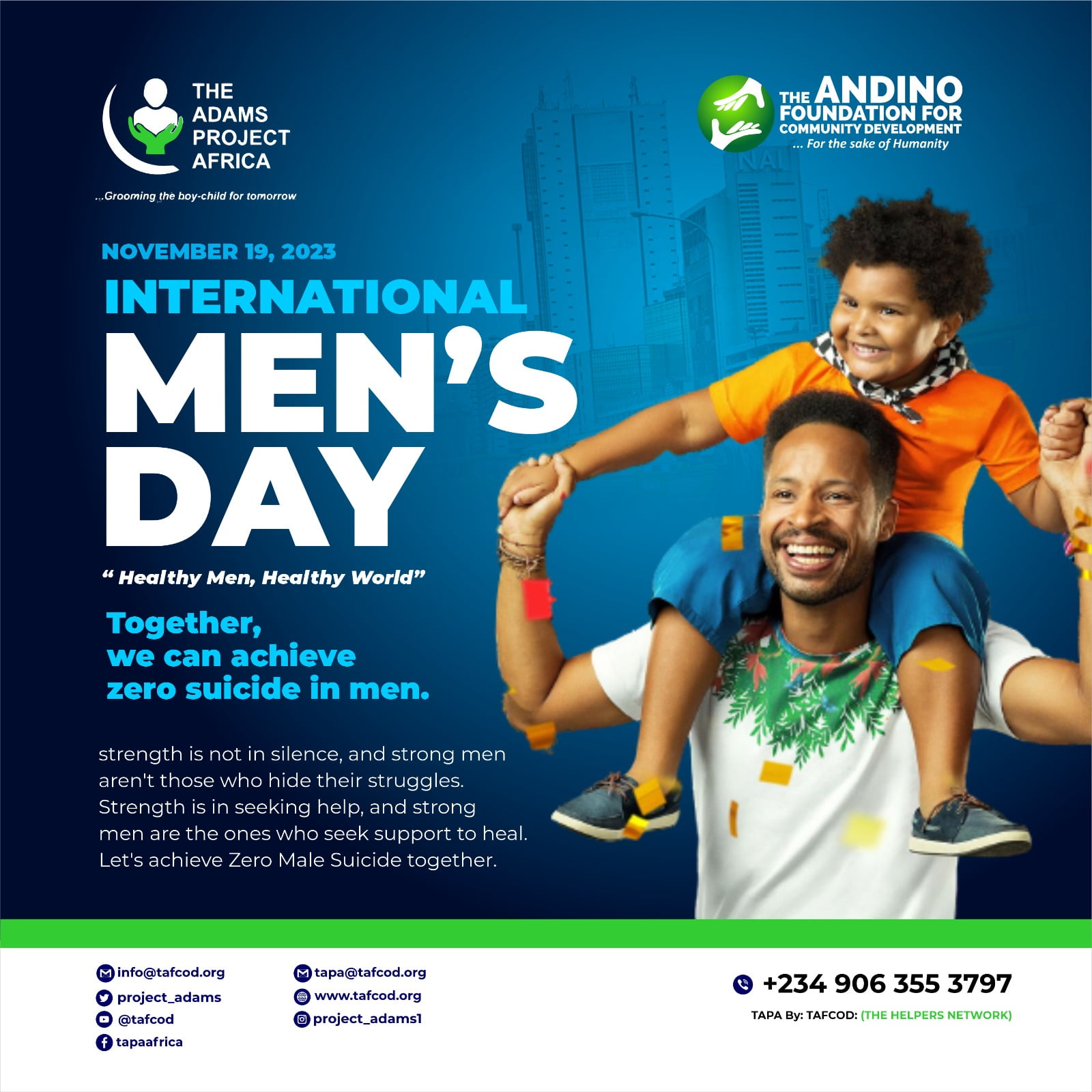 TAPA’s Celebration of International Men’s Day 2023: Fostering Health, Wellbeing, and Community Engagement